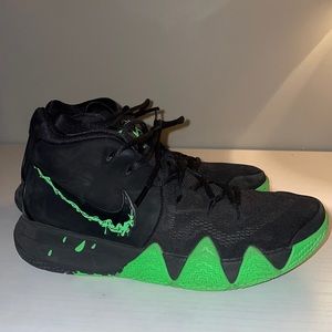 Black and Green Nike Basketball shoes
